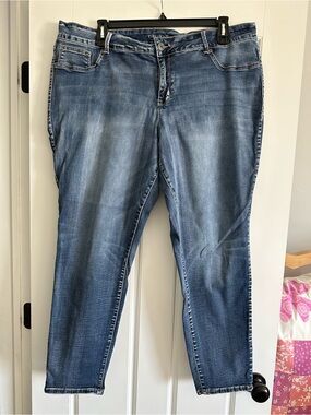 Maurices plus 24W Medium Wash Skinny Jeans - Blue